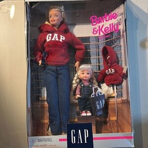 GAP Barbie & Kelly Doll Set limited edition  with Red and Blue Outfits